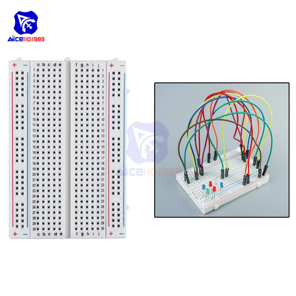 MB-102 400-Punkt-Lochplatine ohne Löten für Arduino Prototypen-Leiterplatten-Kit – Detail 3