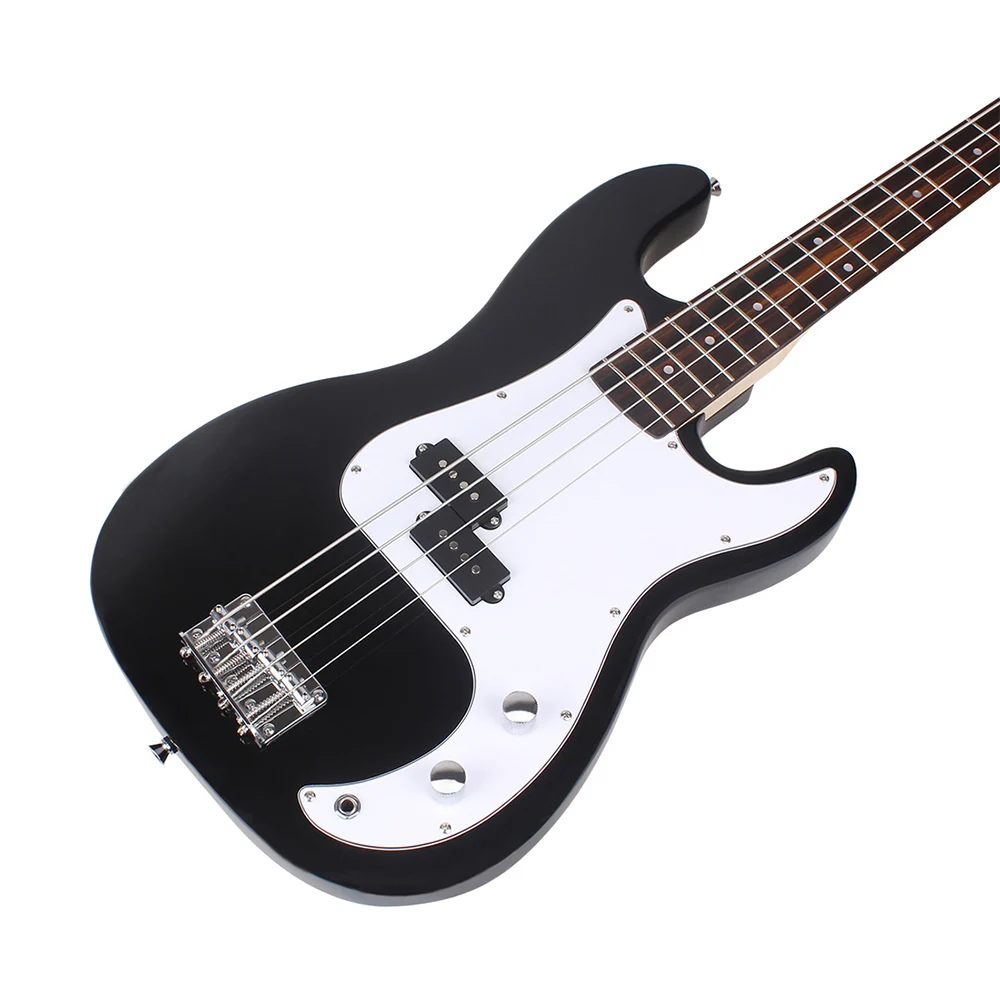 4 String Electric Bass Guitar 20 Frets Basswood Body Bass Guitar Stringed Musical Instrument With Connection Cable Wrenches