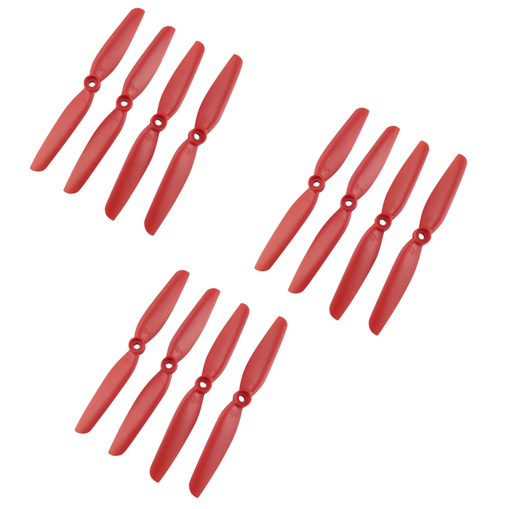 

12PCS MJX Bugs B6 Propeller Props Blades Spare Part for MJX B6 B6F B6FD Bugs 6 B5W RC Brushless Drone Blade Accessory Red