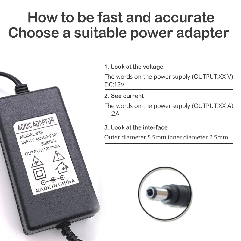 US/EU 12V 2A 5.5*2.5MM AC Adapter charger For Yamaha PSR-175 PSR-185 PSR-195 PSR-275 Portable Keyboard Piano Power Supply