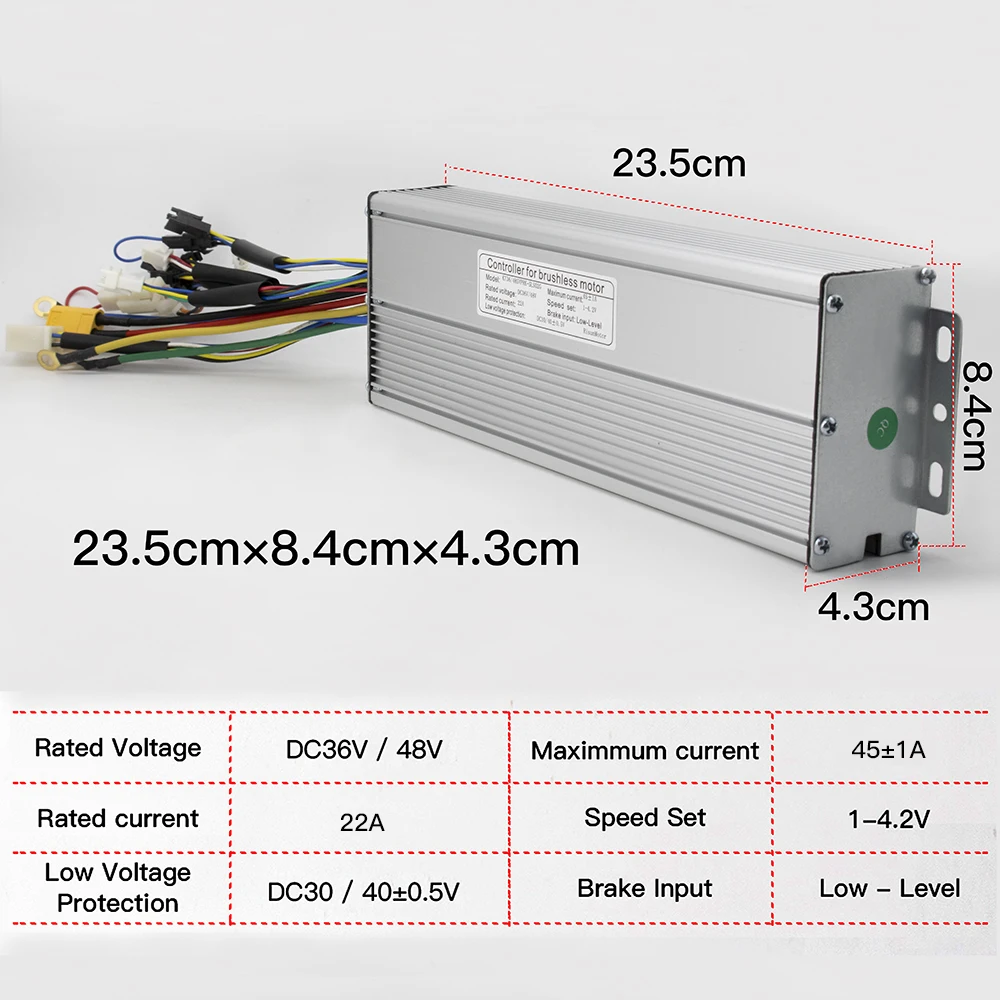 KT Controller 48V 1500W Sine Wave Controller  with Electric Bike Display KT LCD3 LCD4 LCD5