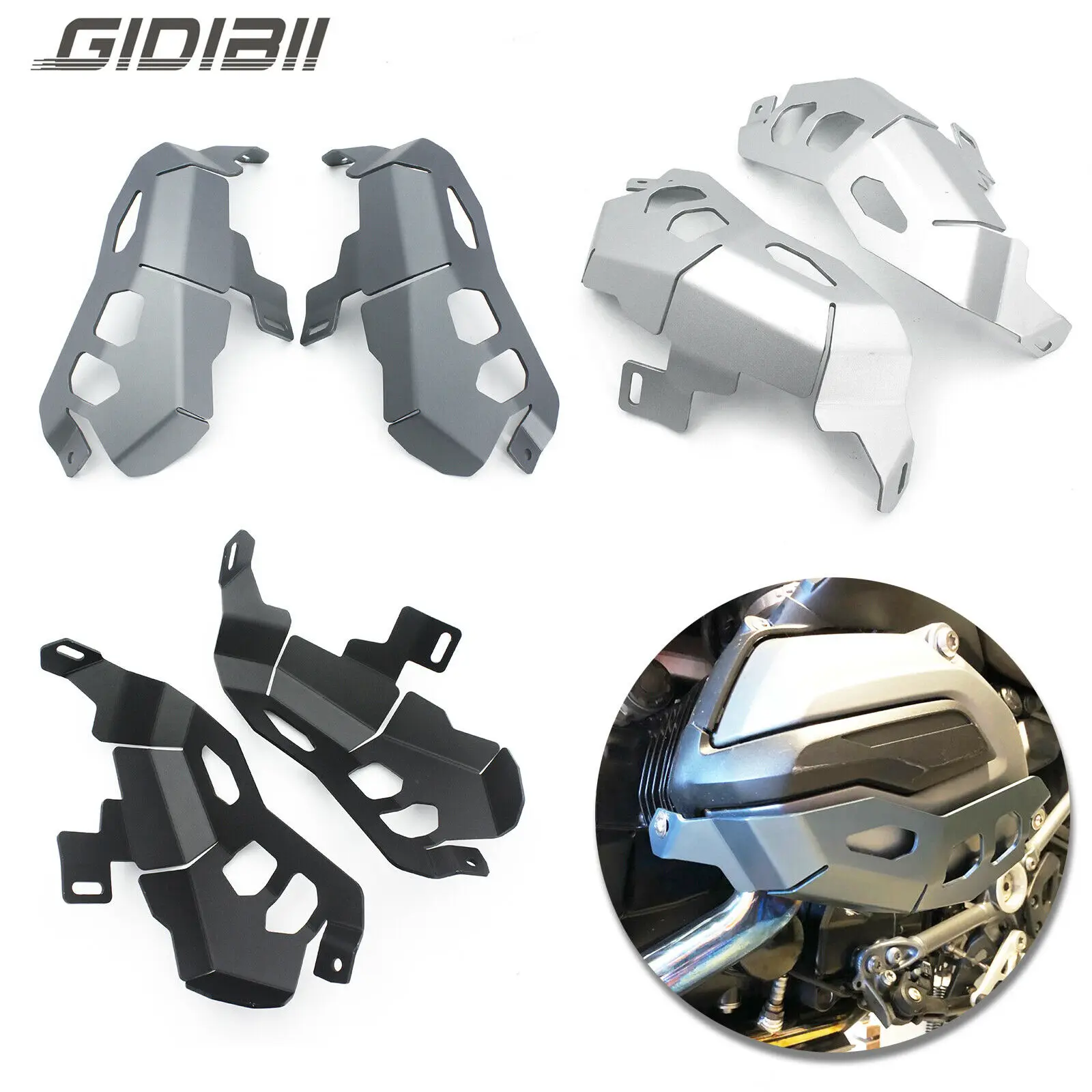 Engine Protector Cover Cylinder Head Guards For BMW R1200GS Adventure 2013 2014 2015 2016 2017 2018 2019 Motorcycle Aluminum