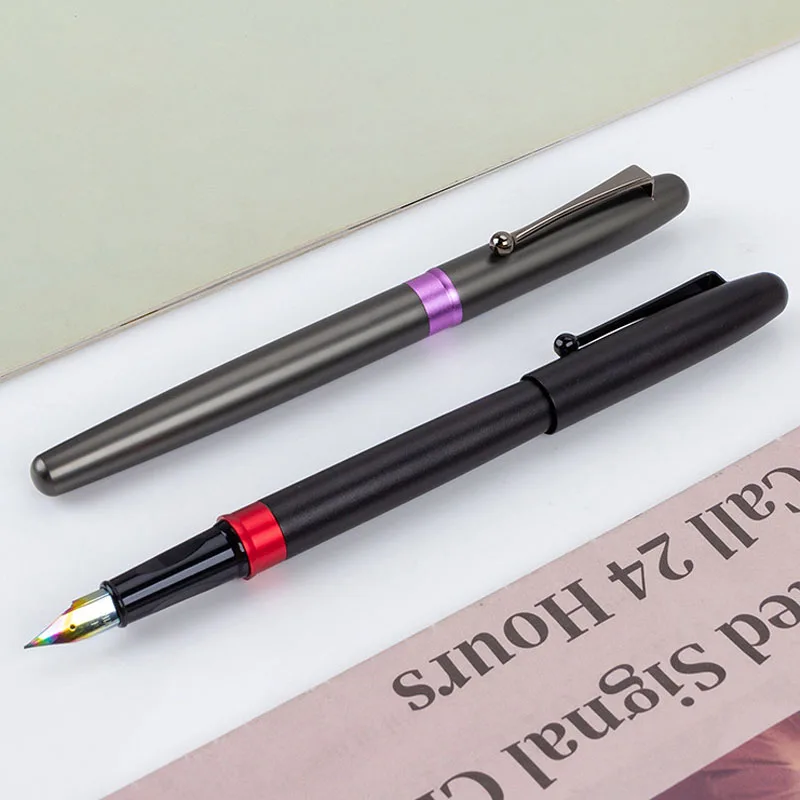 Luxury Quality Fashion Metal Fountain Pen Financial Office Student School Stationery Supplies Ink Pens