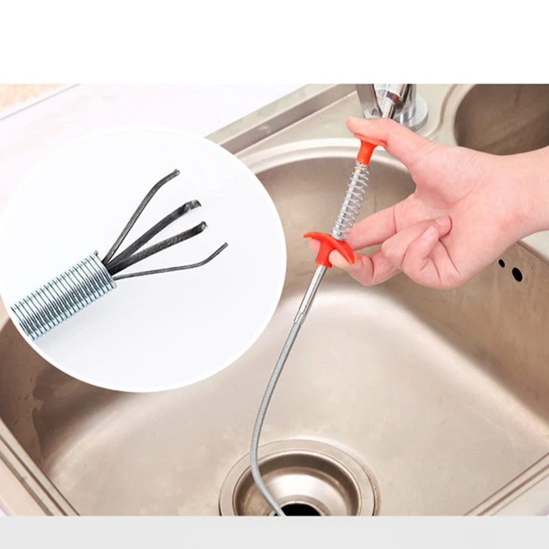 

Plumber's Snake Dredging Tools Drain Cleaner Sticks Clog Remover Cleaning Tools for Kitchen Sink Toliet