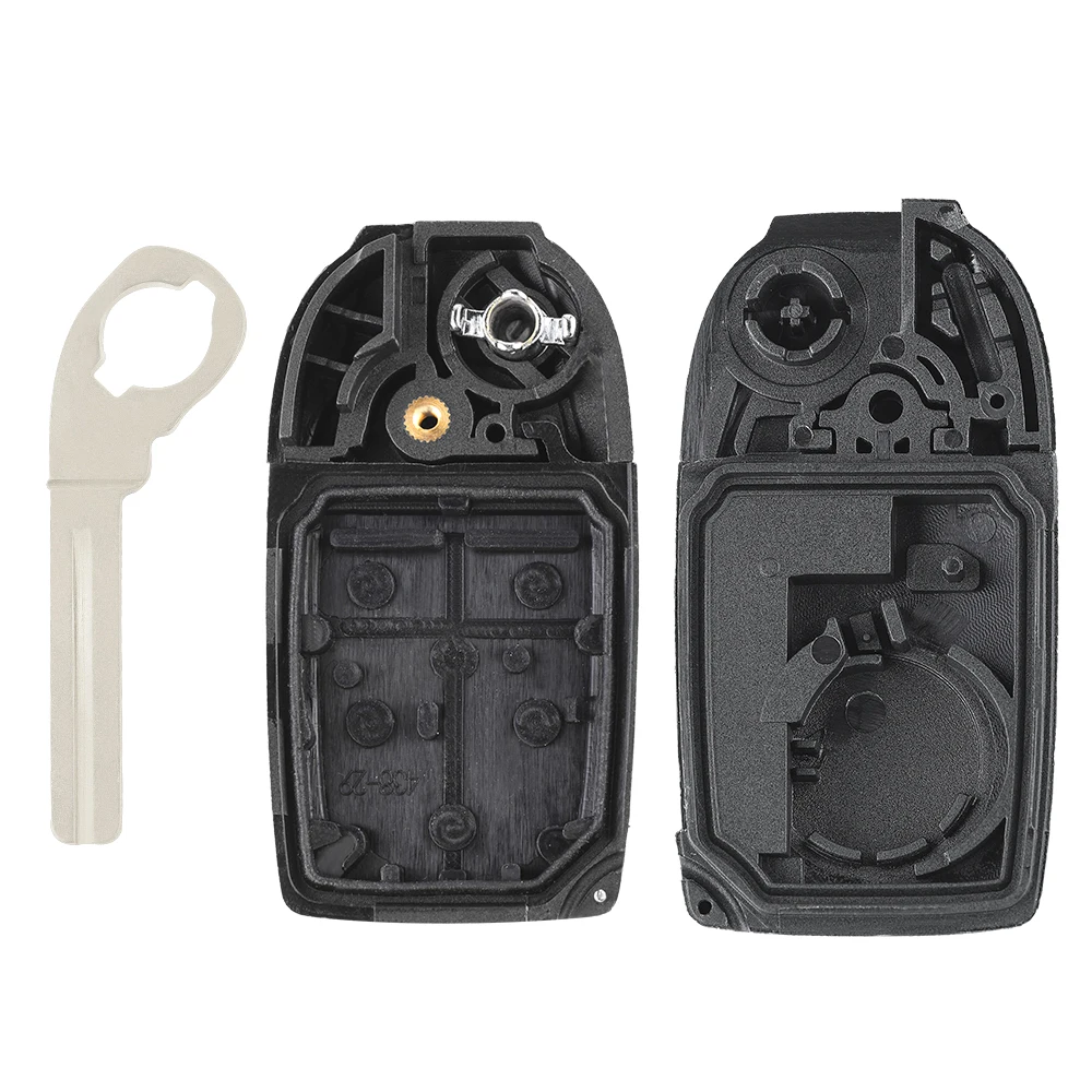 KEYECU New 5 Button Flip Key Shell Folding Remote Case Fob for Volvo S60 S80 V70 XC70 XC90 2003 2004 2005 2006