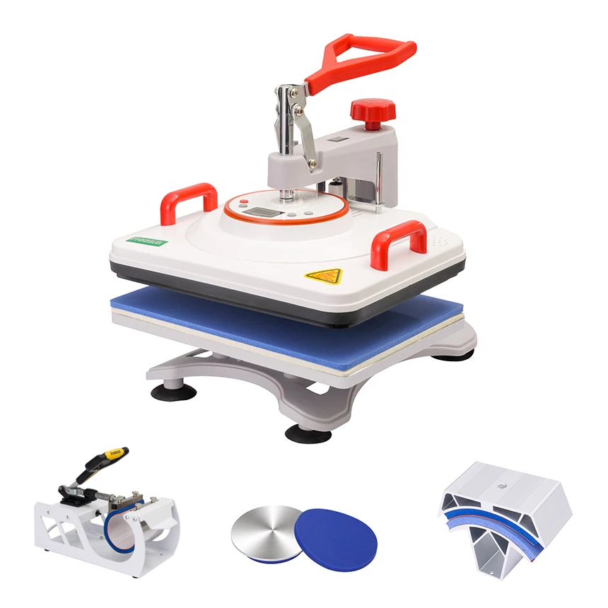 Freesub 5 in 1 heat press machine multifunctional T shirt printing machine mug printing machine P8200-5