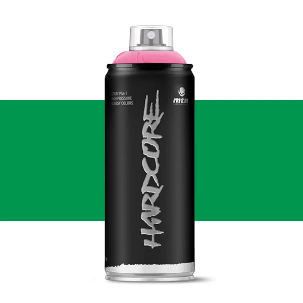 Spray paint MTN Hardcore green Color Natura 400 ml high pressure quick dry glossy finish great strength