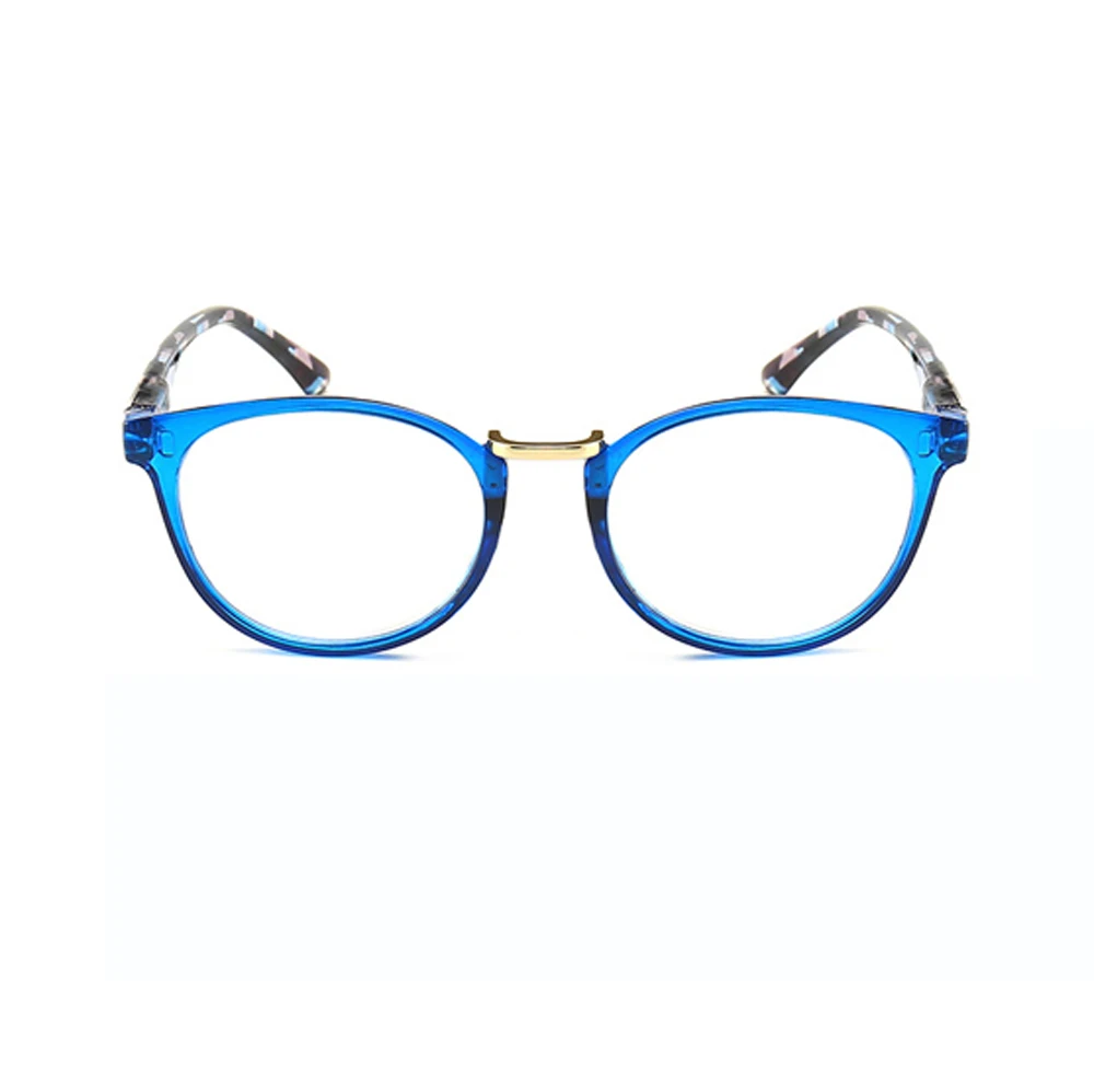 Ultralight Reading Glasses Women Men Round Resin Frame Fashion Spring Hinges Anti Blu Ray Anti Fatigue 1 2 3 to 4