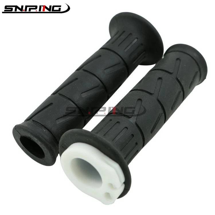 Motorcycle Handlebar Grip Rubber Gel Sleeve For Kawasaki Z750 Z800 Z1000 ZX-6R ZX-10R ZX-14R 1 Set 7/8\