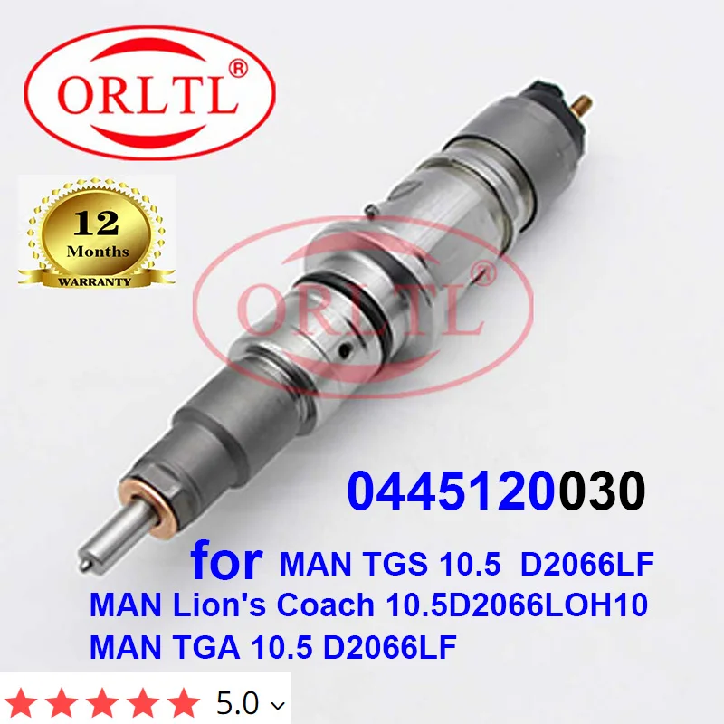 ORLTL Diesel Fuel Injector 044512030 0 445 120 030 FOR MAN 51101006032 51101006125 51101006035 51101006048 Lion's Coach 10.5 D