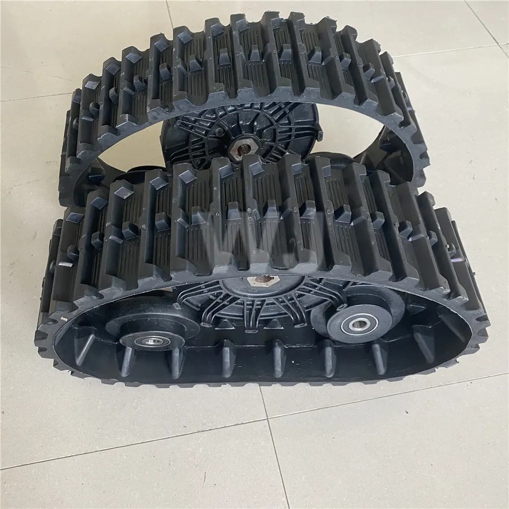 Rubber Track and Wheels Sets for ATV UTV Buggy Quad Snowmobile Tracks Assembly