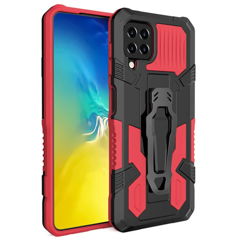 Shockproof Armor Case For Samsung Galaxy A22 4G Fundas Belt Clip Holster Cover For Samsung A22 4G Phone Case SM-A225F/DS Coque