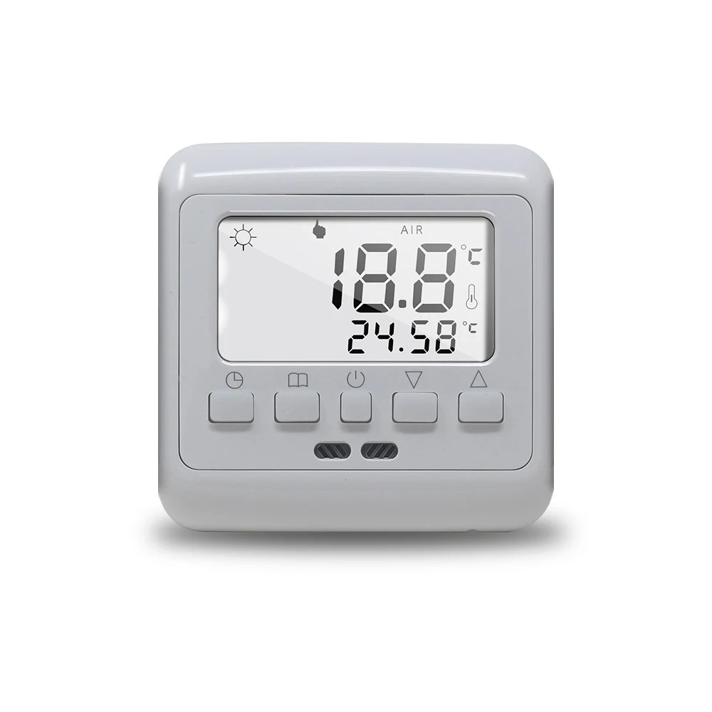 Mechanical Digital Floor Heating Thermostat Underfloor Warm Temperature Controller Weekly Programmable with LCD Backlight