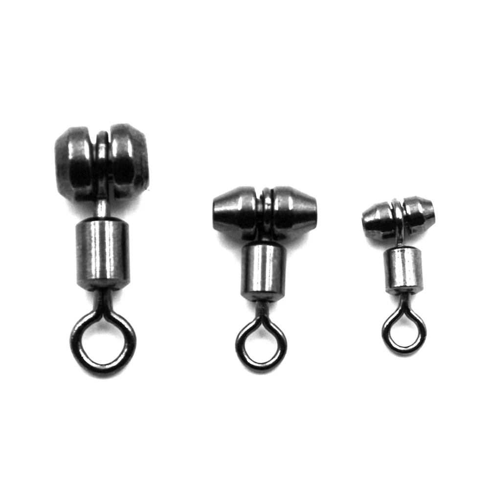 MNFT 30Pcs 3 Way T-shape Cross-line Rolling Swivel Brass Alloy Connector Swivels Fishing Tackle Accessories