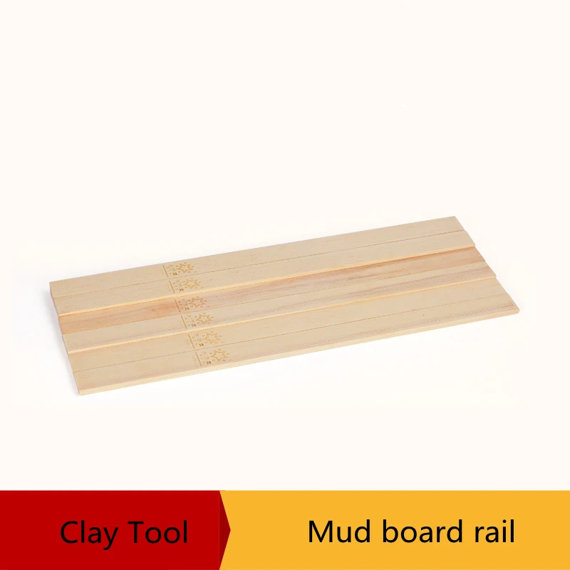 6 قطعة/المجموعة الفخار أدوات التدريس المتداول الطين عصا دليل ، الخشب دليل ، Mudboard دليل السكك الحديدية mudboard تشكيل لوحة