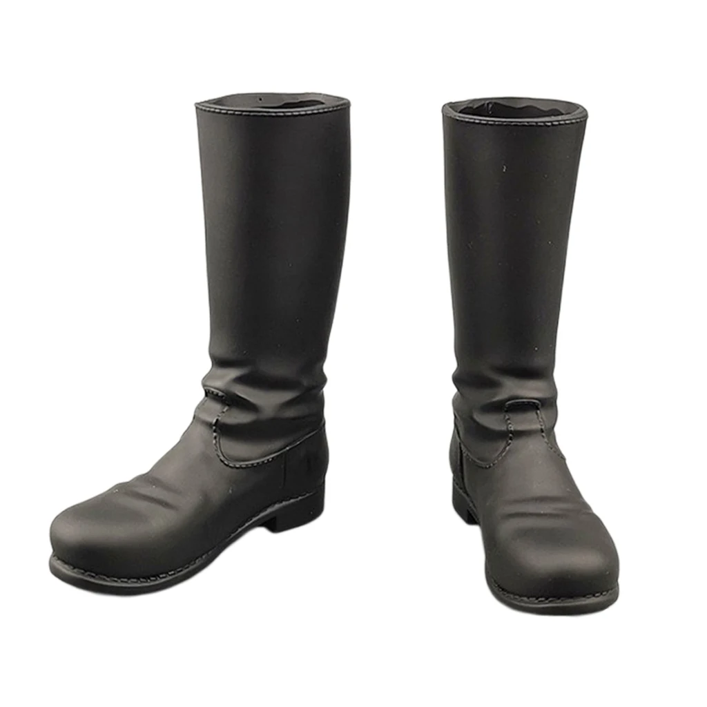 1:6 Action Men Soldier Hobbyists Toys High Leg Boots Back Flat Long Boots Shoes Accessories Accs Supplies Kids Children Gifts