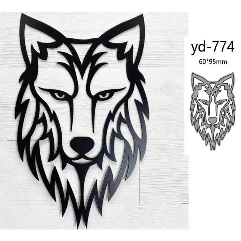 Metal Cutting Dies Cut Mold Animal wolf Decoration Scrapbook Paper Craft Knife Mould Blade Punch Stencils