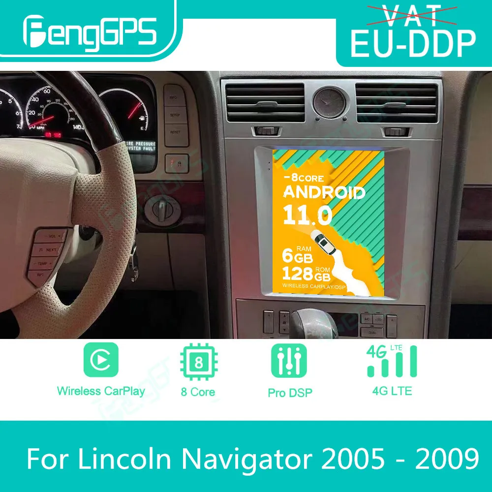 

For Lincoln Navigator 2005 - 2009 Android Car Radio Stereo Autoradio 2 Din Style Multimedia Player Gps Navi Unit Screen