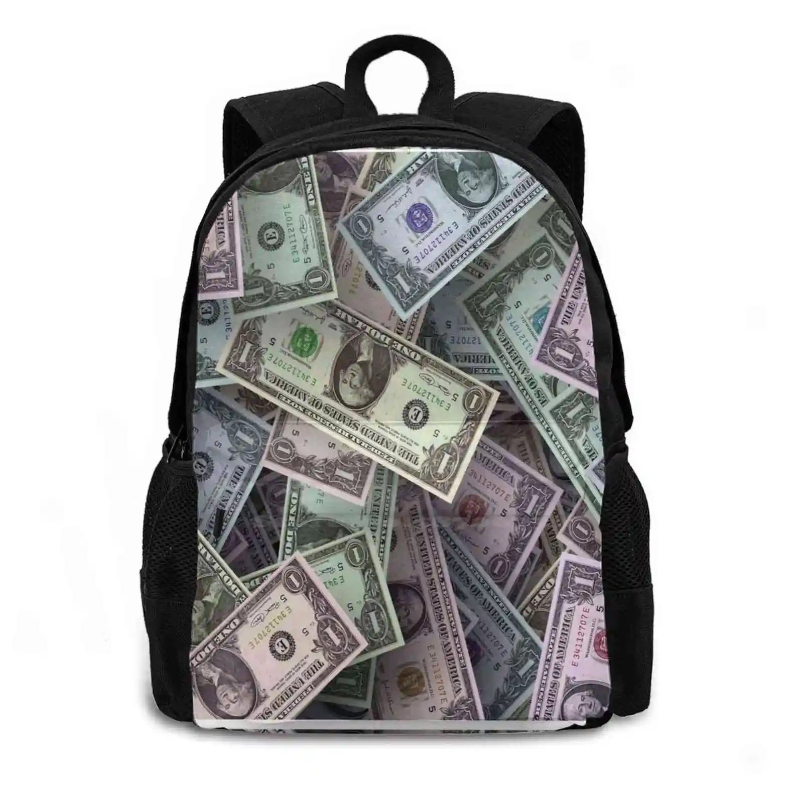 Dollar Bills New Arrivals Unisex Bags Casual Bag Backpack President Banking Dollar Sign Business Wealth Concepts Us