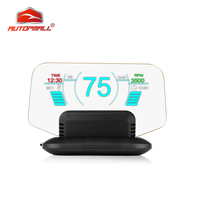 Newest C1 Car HUD Display OBD Electronics Head Up Display Car Speedometers Overspeed Warning GPS Speedometer OBD2+GPS Dual Mode