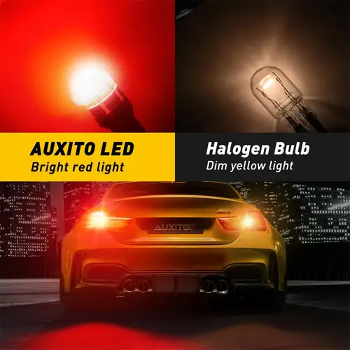 Imagen 2 del producto AUXITO-bombilla LED Canbus T20 W21W W21/5W, lámpara de freno para coche, 12V, 9 piezas, 3020SMD, 2 piezas, 7440, 7443