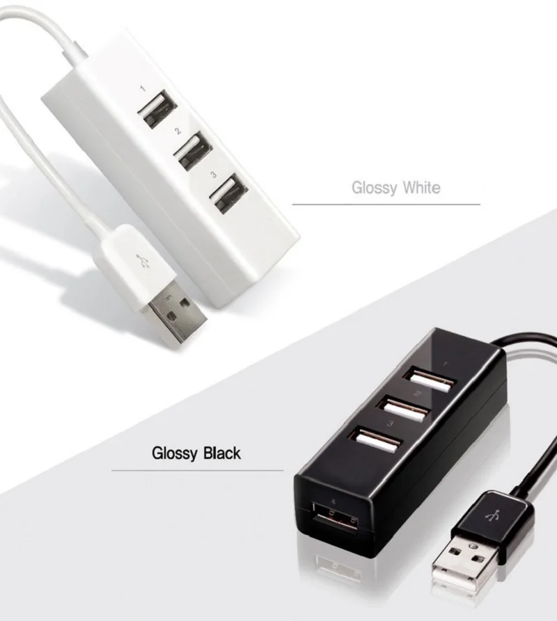 Hub Hub USB 2.0 Bộ Chia Tín Hiệu Tốc Độ Cao 4 Bộ Chia Cổng Cho PC Windows Laptop Xách Tay Thu Macbook Phụ Kiện Máy Tính