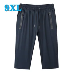 Pantalones cortos de chándal para hombre, ropa deportiva de talla grande, estilo veraniego, informal, para correr, con sobrepeso