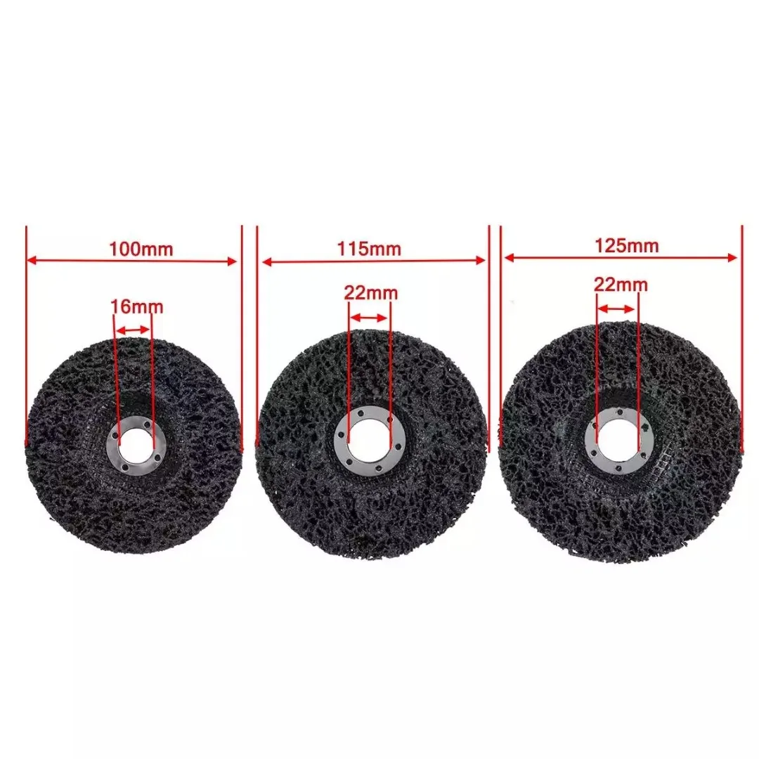 3x 100/115/125mm preto abrasivo rebolo removedor de ferrugem disco para carro caminhão abrasivo rebolo