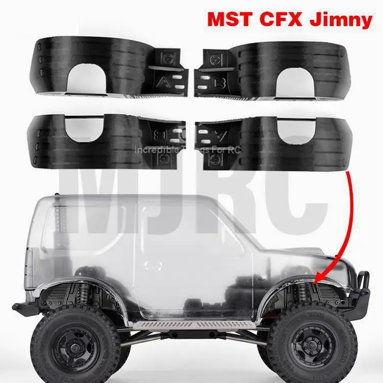 Lightweight Model Car Mudguard Fender Car Exterior Protect Decoration for Jimny CFX MST RC Car Accessories 3D Print Edition