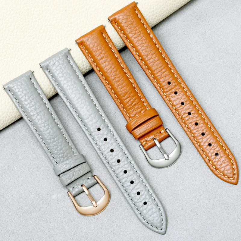 Genuine Leather Watch Strap for Women Quick Release Watch Band 12mm 14mm 16mm 18mm 20mm Fashion Watchband Wristwatches