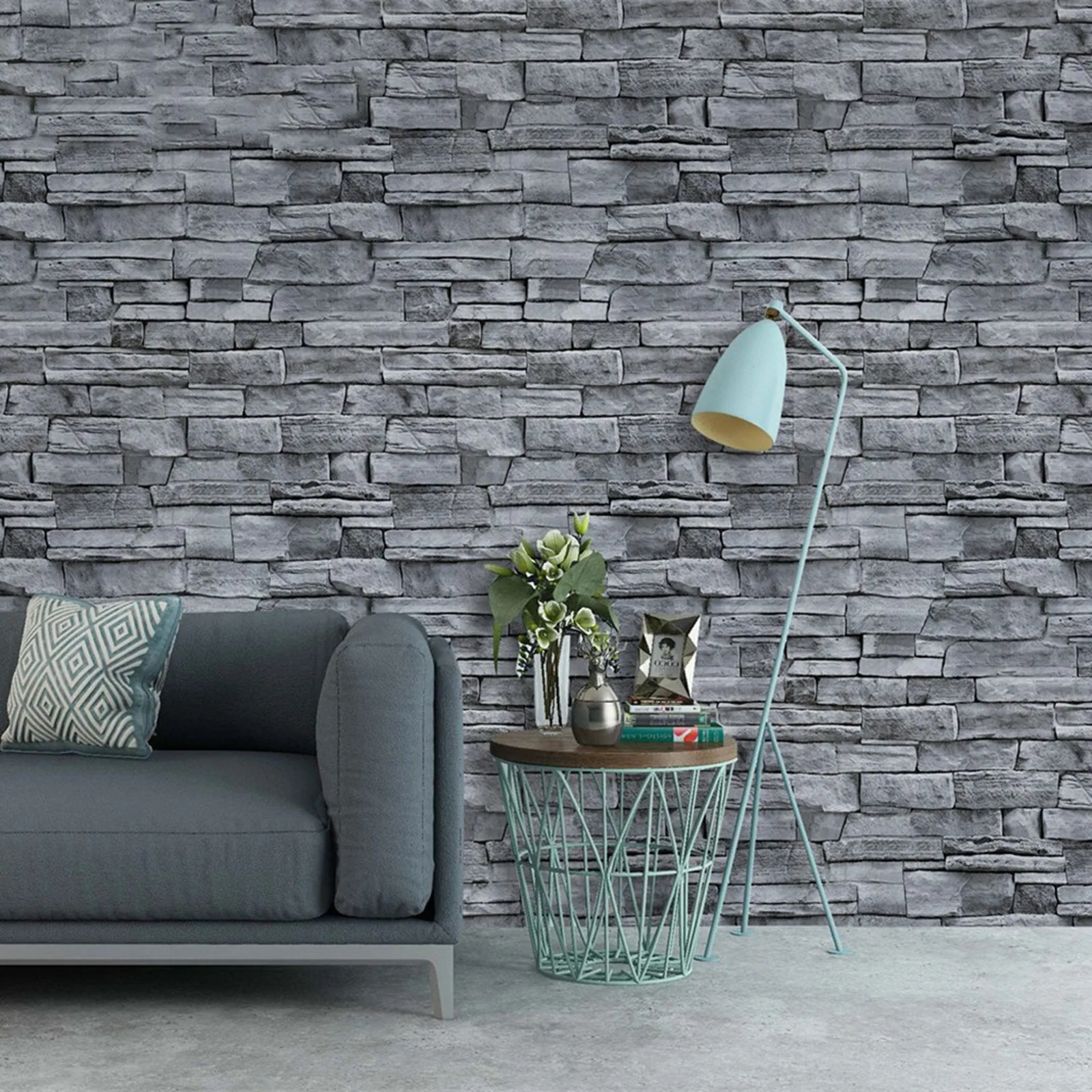 Diy Waterproof Wall Stickers 3d Print Peel And Stick Faux Brick Stone Wallpaper Vinyl Self Adhesive Paper Наклейки На Стену