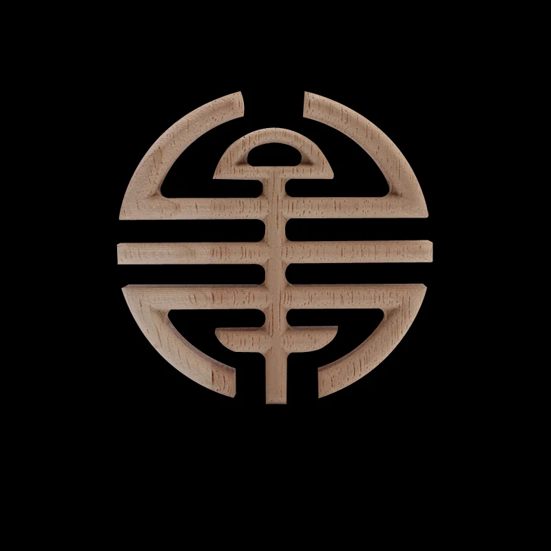 

Decoration Retro Home Decoration Wood Decal Wood Figurines Onlay Wooden Oval Corner Cabinet Window Wood Mouldings Doors Wooden