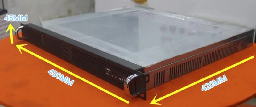 New Embedded 1U IPC Chassis 1U rackmount case depth 420mm For Micro MINI ITX  17 * 17CM motherboard server firewall computer