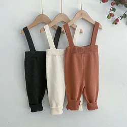 Leggings de algodão de malha recém-nascido, macacão infantil para meninos, calças PP, outono, primavera, 3 cores, novo