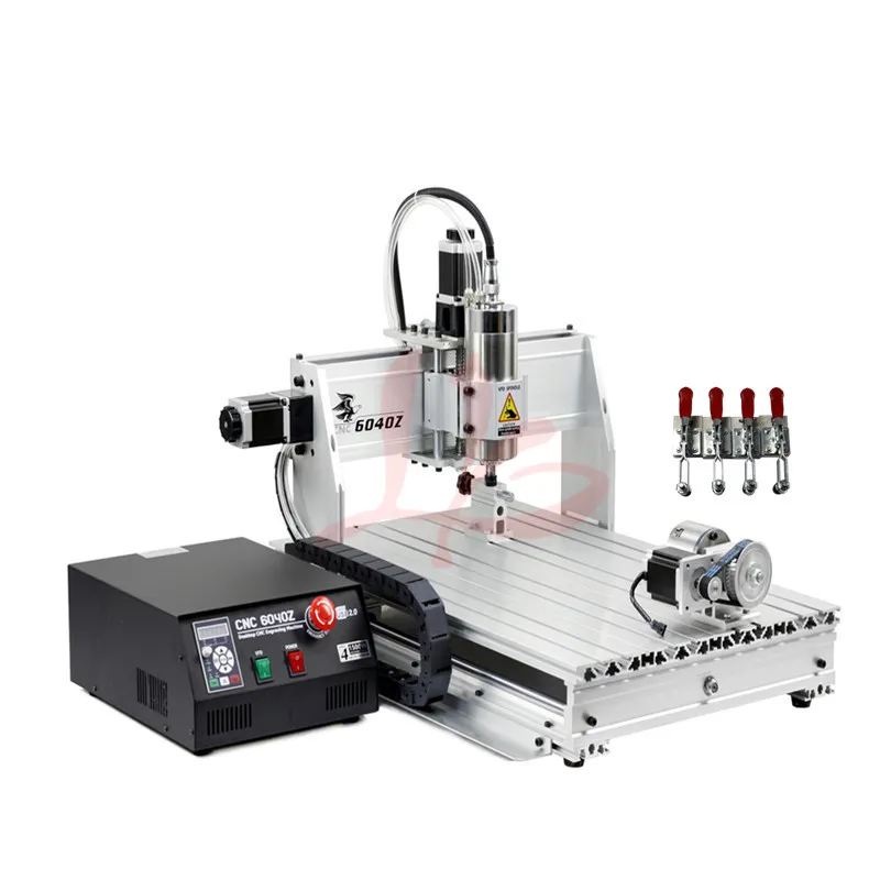 LY Desktop CNC 6040Z Engraving Machine 2200W Engraving area 575X380mm For PVC ABS PCB Wood Aluminum Work