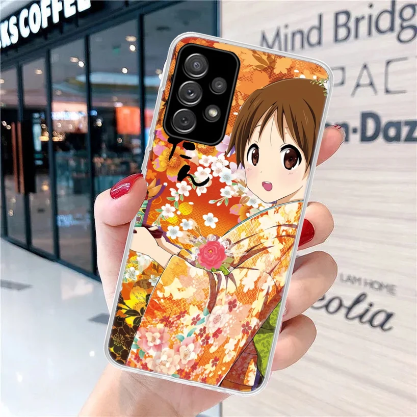 K on! Hirasawa Yui Anime For Samsung Galaxy A15 A14 A13 A12 A55 A54 A53 A52 Phone Case A32 A35 A34 A33 A25 A24 A23 A22 A04S A03S