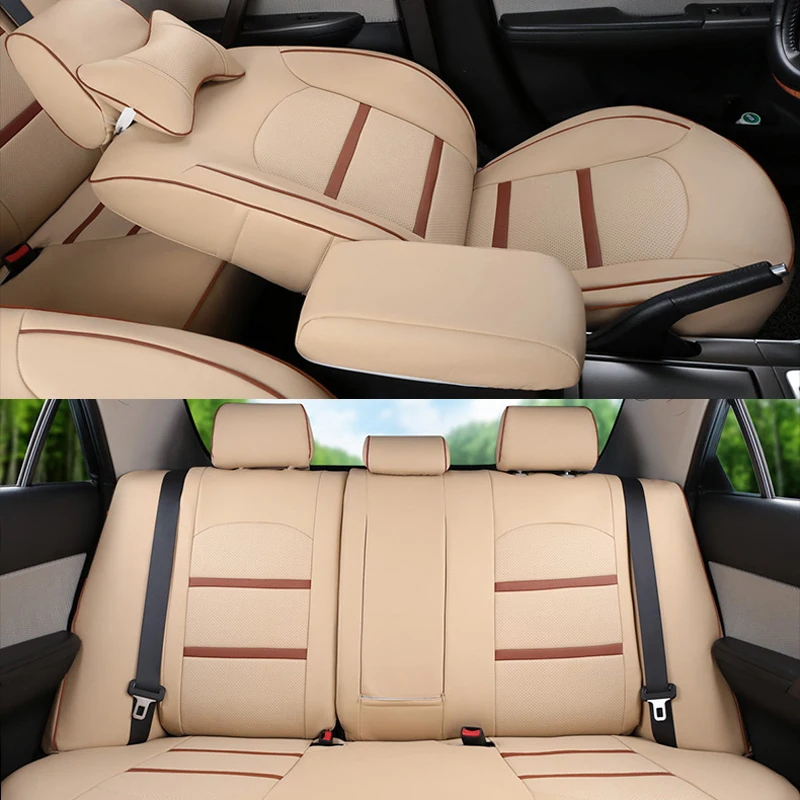 CARTAILOR Car Seat Cover PU Leather Styling Custom Fit for Volvo XC60 Accessories for Cars Seats Cushion Supports Auto Protector