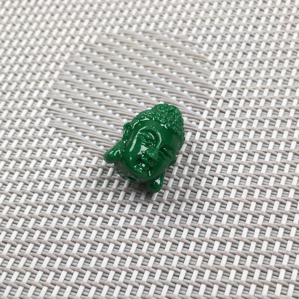 Synthetic Coral engraving Buddha Pattern Punch loose beads isolation bead for Jewelry making DIY necklace bracelet accessories