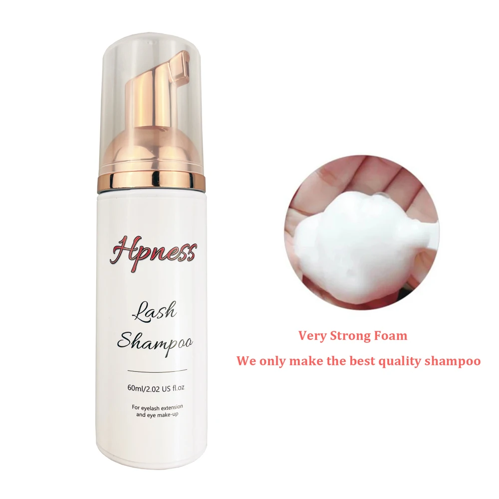 HPNESS Pro New Style 60ml Eyelash Shampoo Lashes Foam Cleaner Gentle Cleansing Eyelashes/Grafting Non-irritating Mousse Foam Pro