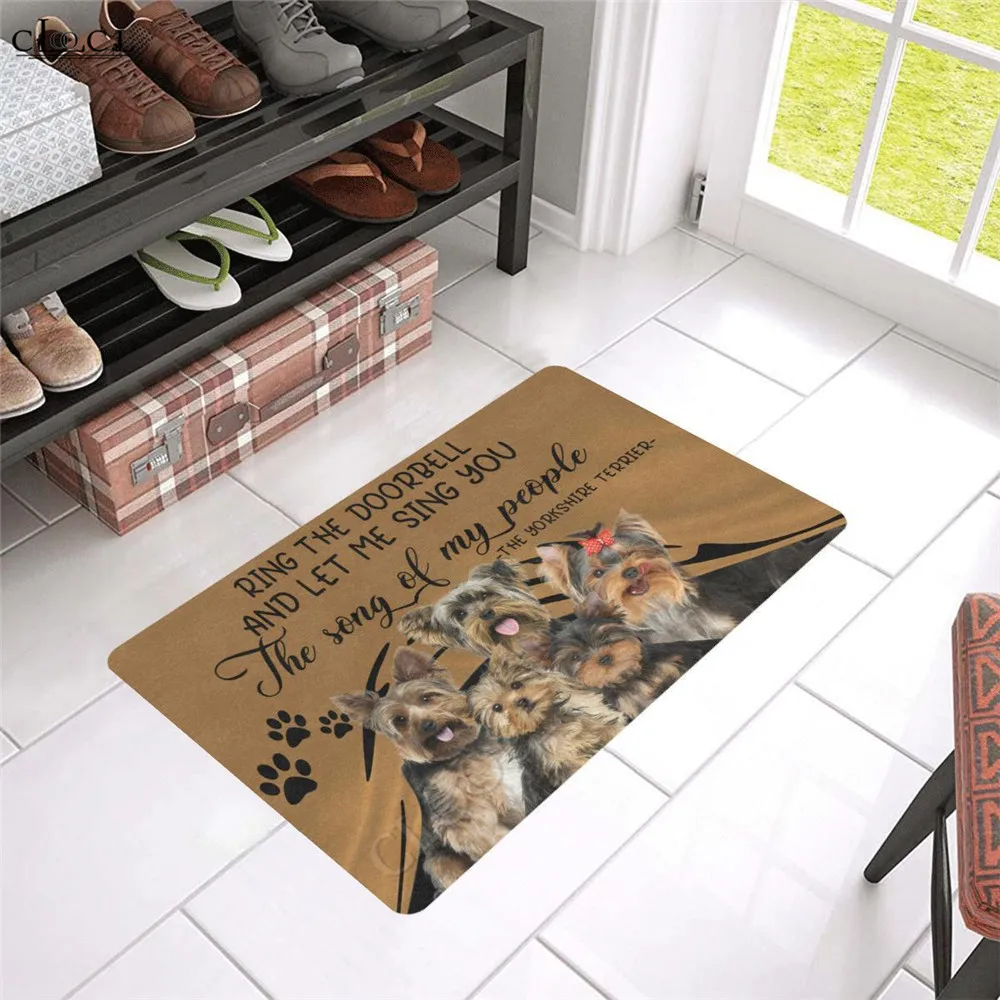 HXAnimals Floor Mats 3D Graphic Ring The Doorbell And Let Me Sing You The Song Of My People Doormats Funny Fashion Mat