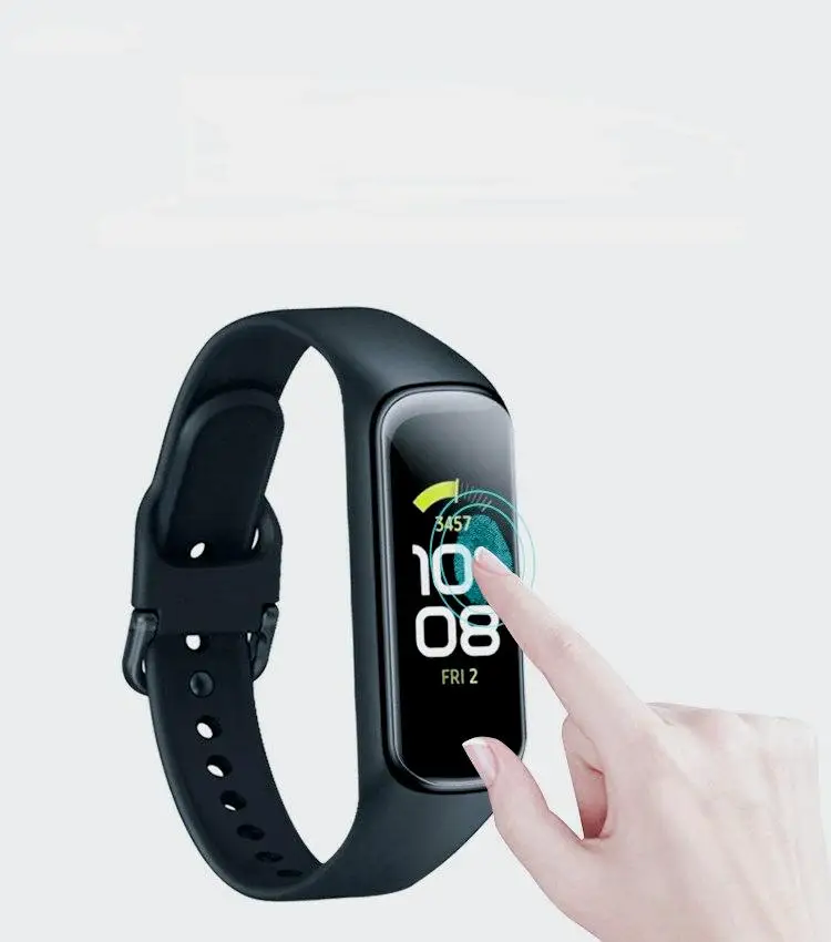 2個スクリーンプロテクターサムスンギアフィット2スマートウォッチ抗スクtpu超hd保護フィルム