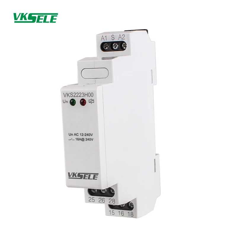 Imagem -03 - Relé Bistável 5a 12v 24v 110v 220v ac Relé Temporizador Elétrico Vks2223