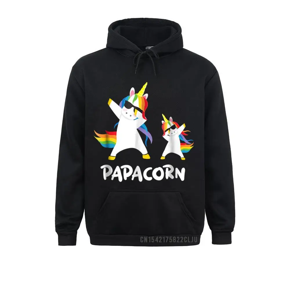 Funny Grandpa Dad Papa Unicorn Papacorn Dab Dabbing Hooded Men Sweatshirts 2021 Discount Long Sleeve Print Hoodies Clothes Fall