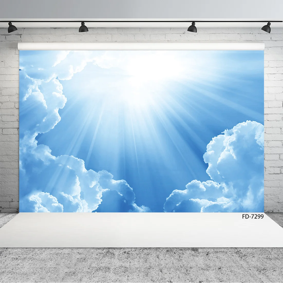 Photographic Backgrounds for Photo Sudio Sunshine Sky Clouds Vinyl Backdrops Photophone for Children Portrait  Photocall