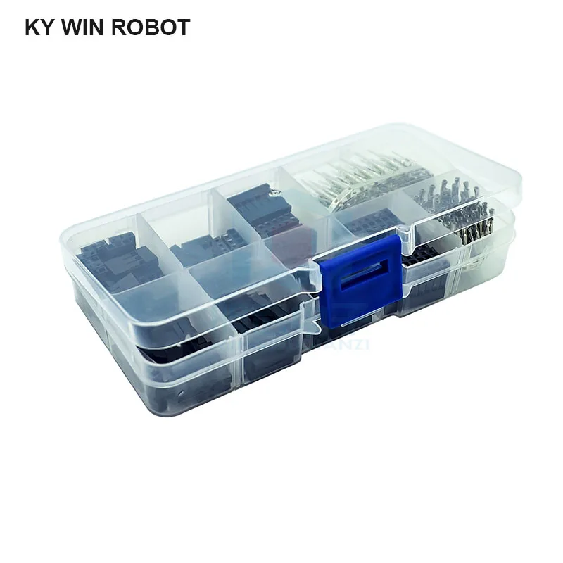 310pcs/set Dupont Wire Jumper Pin Header Connector Housing Kit Male Crimp Pins+Female Pin Connector Terminal Pitch With Box