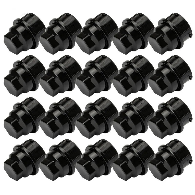 

20 X High Quality Black Plastic Wheel Lug Nut Caps For GM For Chevrolet For Dorman Repair OEM # 9593028 9593228 611-618 99970.1