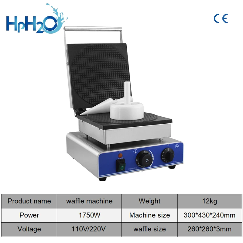 Commercial electric Dutch stroopwafel maker waffle machine waffle cone maker Syrup iron plate waffle maker Snack cake oven