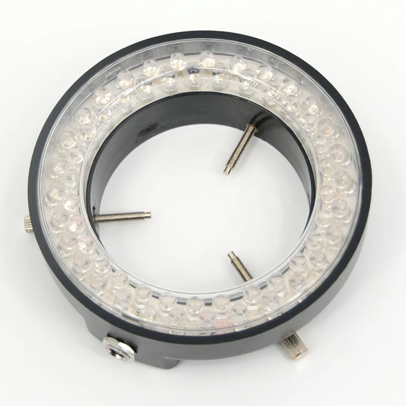 6500K 5W Adjustable 60 LED Ring Light illuminator Lamp 100V-240V For Stereo microscope Digital Industrial Microscope CCD Camera