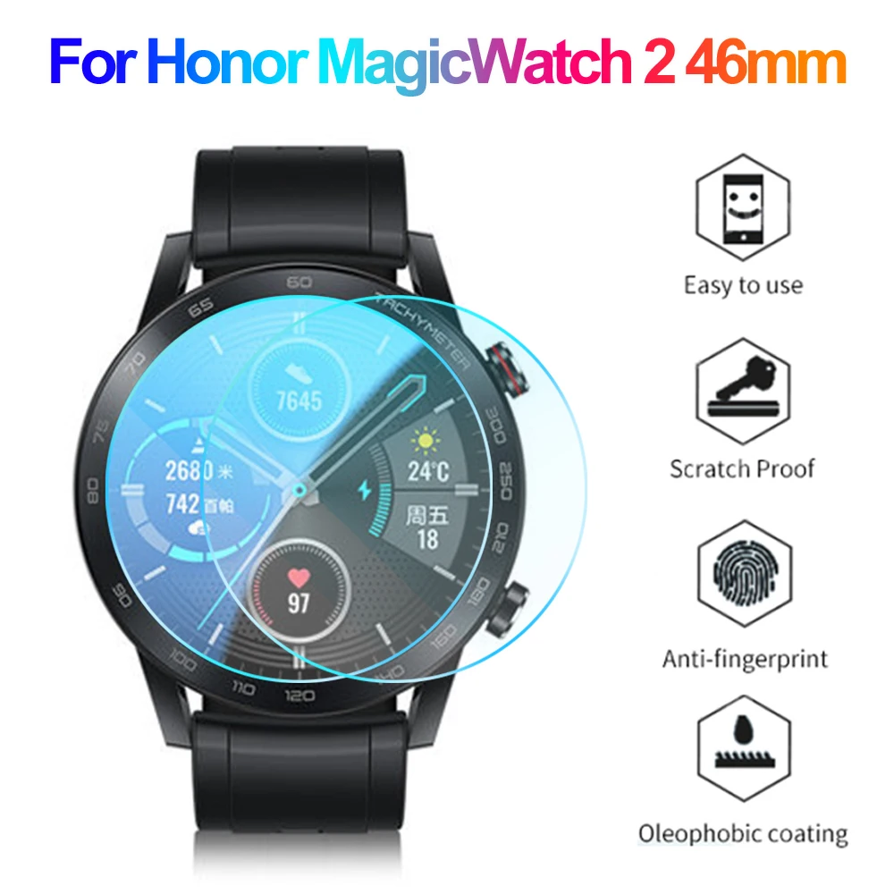 Ultra thin 3D Curved Edge Protective Film Clear Tempered Glass Screen Protector for Honor Magic Watch 2 46mm Smart Accessories