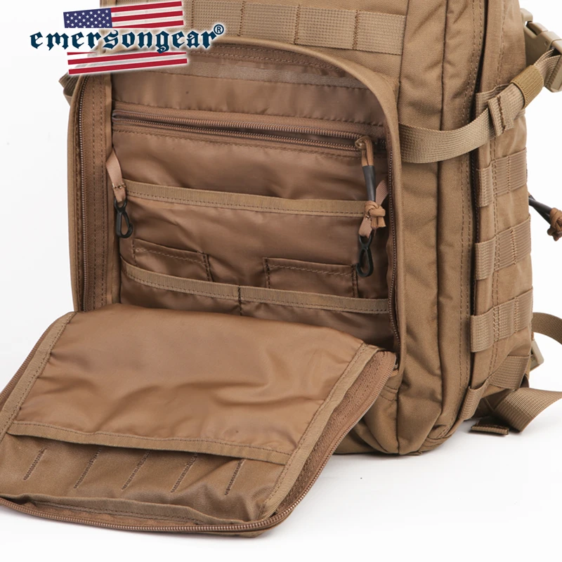 Emersongear tático 21l cidade magro mochila muiti-função bolsa de ombro pacote de cintura bolsa molle combate caça caminhadas náilon bk